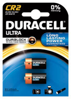 Duracell - Ultra Lithium - CR2 / DLCR2 / EL1CR2 / CR15H270 - 3 Volt 850mAh - 2er Blister