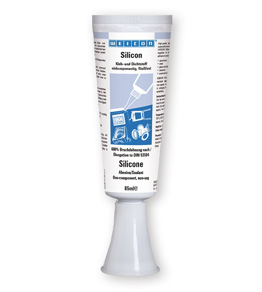 WEICON - Silicon - Kleb- und Dichtstoff einkomponentig, fließfest - 85ml