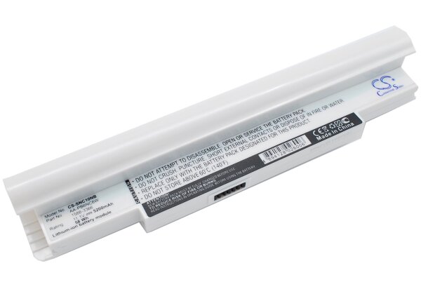 Ersatzakku für SAMSUNG 1588-3366 AA-BP1TC6W - 11,1 Volt 5200mAh Li-Ion weiß