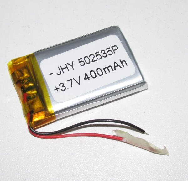Einzelzelle - 502535 / 052535 - 3,7 Volt 400mAh Li-Polymer