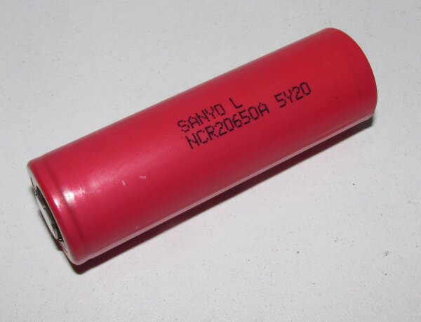Panasonic - NCR-20650A - 3,6 Volt 3100mAh Li-Ion [LiNiCoALO2]