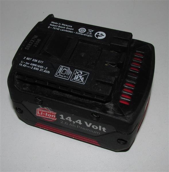 Akkureparatur - Zellentausch - Bosch 2607336077 / 2607336813 - 14,4 Volt Li-Ion Akku