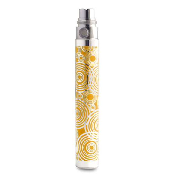 Ersatzakku E-Zigarette - FOOF eGo - 1100mAh - gelb/silber