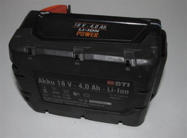 Akkureparatur - Zellentausch - BTI 9048293 / 5INR18/65-2 - 18 Volt Li-Ion Akku