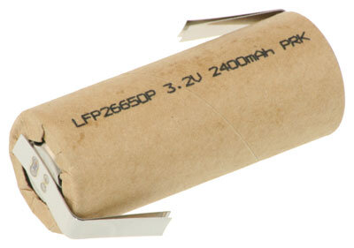 Yuntong - LFP26650P - 3,2 Volt 2400mAh LiFePO4