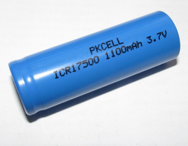 Liter - ICR17500 - 17500 - 3,7 Volt 1100mAh Li-Ion