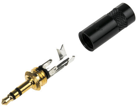 Klinkenstecker - NYS231BG - 3,5mm, Crimp-Montage, Kabelmontage