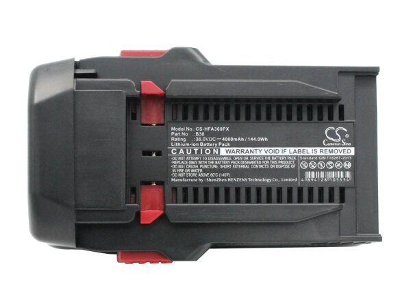 Ersatzakku - CS-HFA360PX - Hilti 2203932 / 418009 / B36 - 36 Volt 4000mAh Li-Ion Werkzeugakku