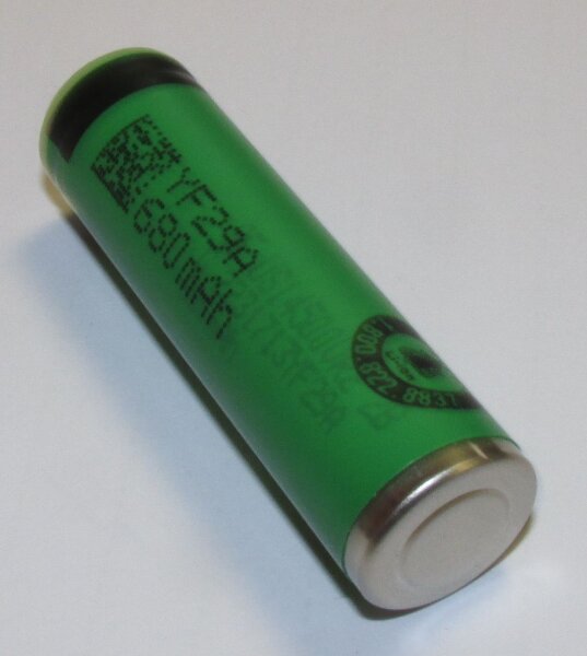 Sony - US14500VR2B - 3,6 Volt 680mAh Li-Ion