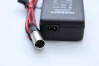 Ersatzladegerät für eBike FISCHER / Lithium-Ion-Battery 10S4P US18650NC1 / Art.: 22966 / - 42 Volt 2,4A Li-Ion Akkus mit XLR-Stecker [4 = + / 3 = -]