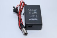 Ersatzladegerät für eBike FISCHER / Lithium-Ion-Battery 10S4P US18650NC1 / Art.: 22966 / - 42 Volt 2,4A Li-Ion Akkus mit XLR-Stecker [4 = + / 3 = -]