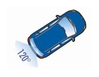 RÜCKFAHRWARNSYSTEM MIT KAMERA, MONITOR, SUMMER UND 4 SENSOREN