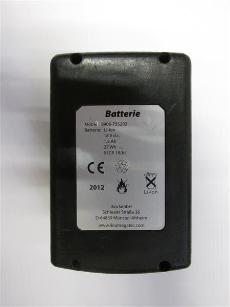 Akkureparatur - Zellentausch - IKRA 8408-755202 / 51CR 18/65 - 18 Volt Li-Ion Akku