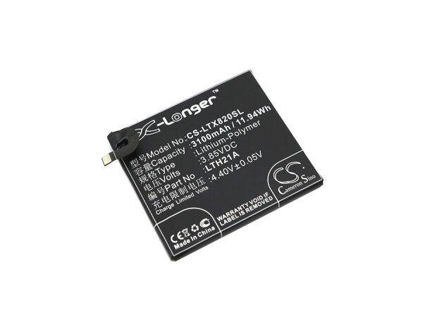 Ersatzakku - CS-LTX820SL - LeTV LTH21A - 3,85 Volt 3100mAh Li-Polymer