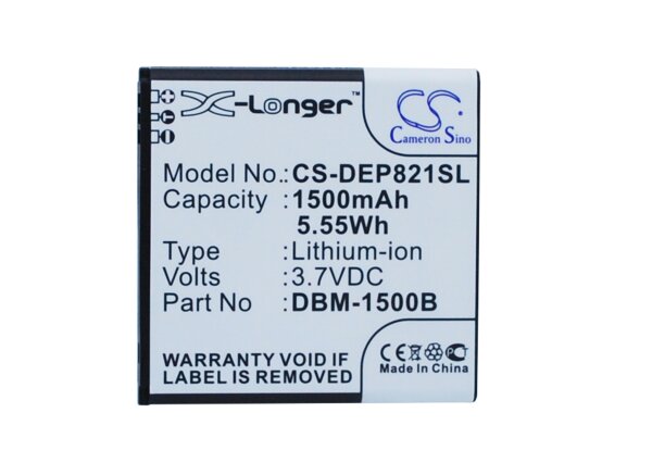 Ersatzakku - CS-DEP821SL - Doro Liberto 820 Mini / DBM-1500B- 3,7 Volt 1500mAh Li-Ion
