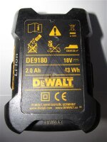 Akkureparatur - Zellentausch - DeWalt DE9180 - 18 Volt 2000mAh LiFePO4 Akku