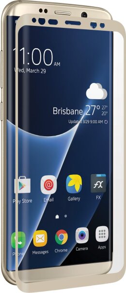 3SIXT - Schutzglas gewölbt - 9H für Samsung Galaxy S8 Plus