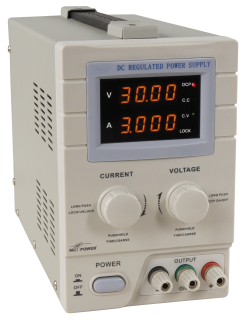 Labornetzgerät McPower "LBN-330" 0-30V, 0-3A regelbar, LED-Anzeige,Überspannungsschutz