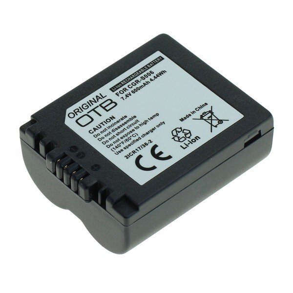 OTB - Ersatzakku kompatibel zu Panasonic CGR-S006 - 7,4 Volt 600mAh Li-Ion