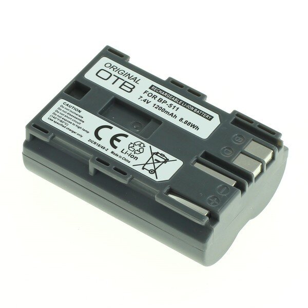 OTB - Ersatzakku kompatibel zu Canon BP-511 - 7,4 Volt 1200mAh Li-Ion