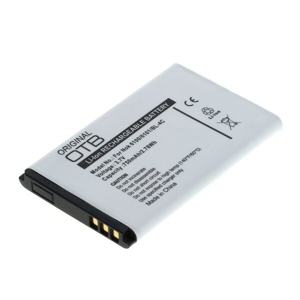 OTB - Ersatzakku kompatibel zu Nokia BL-4C - 3,7 Volt 750mAh Li-Ion