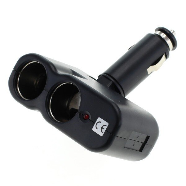 OTB - KFZ-Adapter / Verteiler Zigarettenanzünder - Stecker auf 2x Kupplung