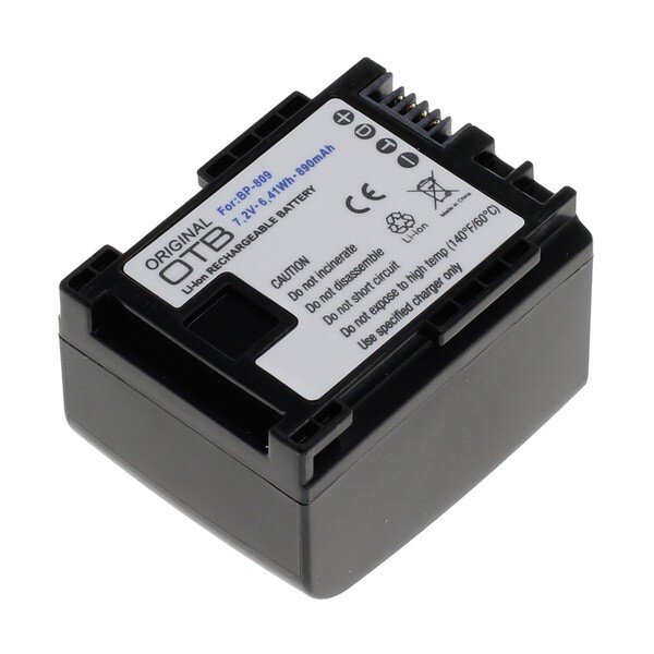 OTB - Ersatzakku kompatibel zu Canon BP-809 - 7,4 Volt 890mAh Li-Ion - EOL