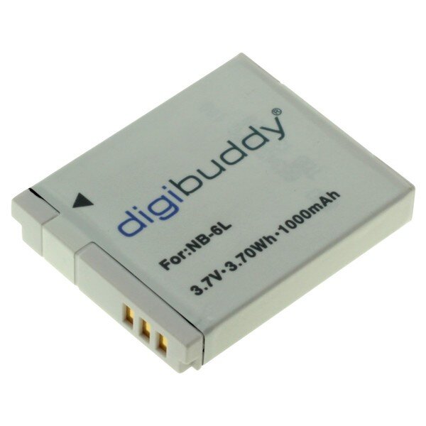 digibuddy - Ersatzakku kompatibel zu Canon NB-6L - 3,7 Volt 1000mAh Li-Ion
