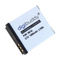 digibuddy - Ersatzakku kompatibel zu Canon NB-6L - 3,7 Volt 1000mAh Li-Ion