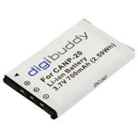 digibuddy - Ersatzakku kompatibel zu Casio NP-20 - 3,7...