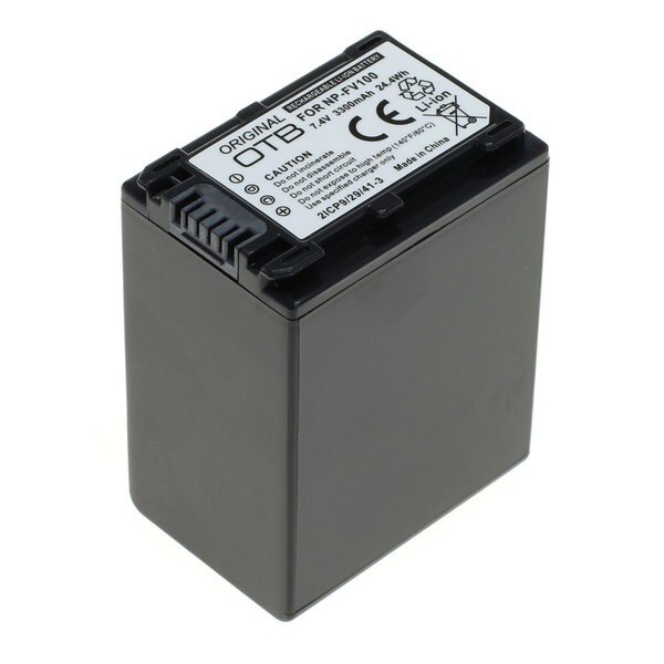 OTB - Ersatzakku kompatibel zu Sony NP-FV100 - 7,4 Volt 3300mAh Li-Ion