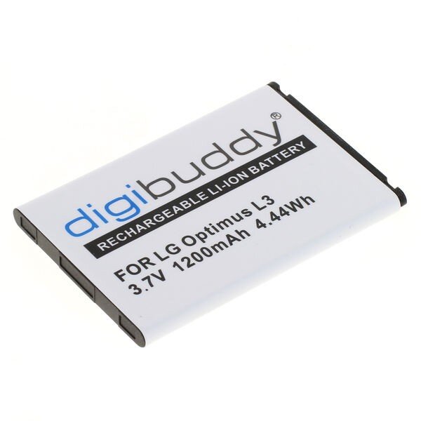 digibuddy - Ersatzakku kompatibel zu LG P970 Optimus Black / Optimus L3 / L5 - 3,7 Volt 1200mAh Li-Ion