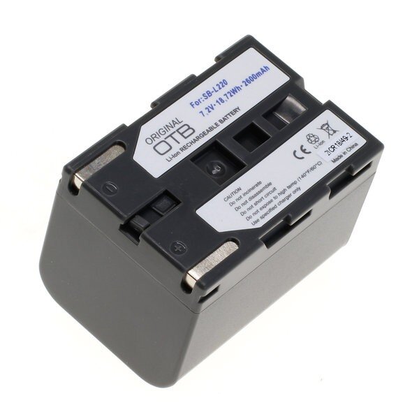 OTB - Ersatzakku kompatibel zu Samsung SB-L220 - 7,4 Volt 2600mAh Li-Ion