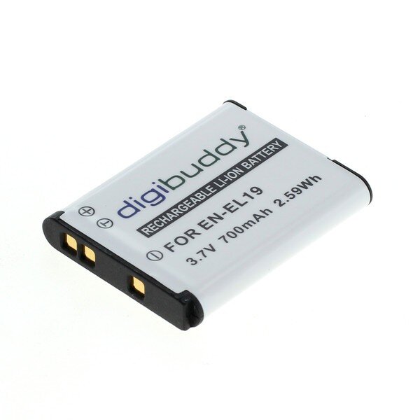 digibuddy - Ersatzakku kompatibel zu Nikon EN-EL19 - 3,7 Volt 700mAh Li-Ion