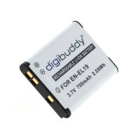 digibuddy - Ersatzakku kompatibel zu Nikon EN-EL19 - 3,7...