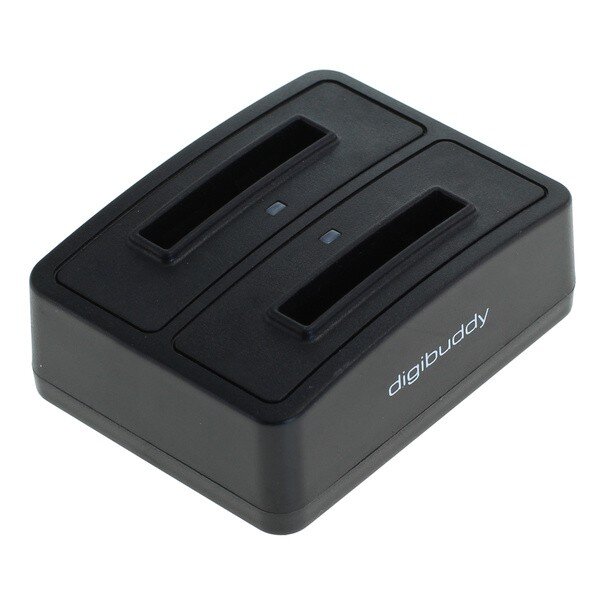 digibuddy - Akkuladestation Dual kompatibel zu Nokia BL-4C - schwarz