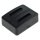 digibuddy - Akkuladestation Dual kompatibel zu Nokia BL-4C - schwarz