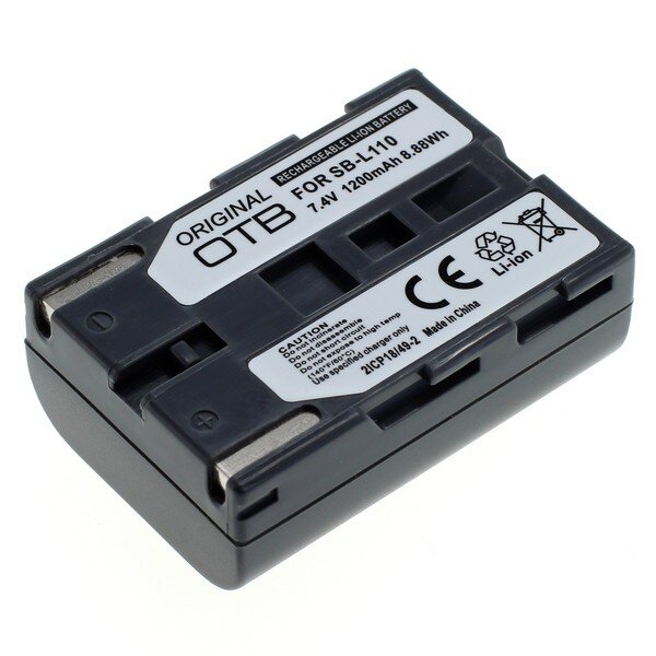 OTB - Ersatzakku kompatibel zu Samsung SB-L110 - 7,4 Volt 1200mAh Li-Ion