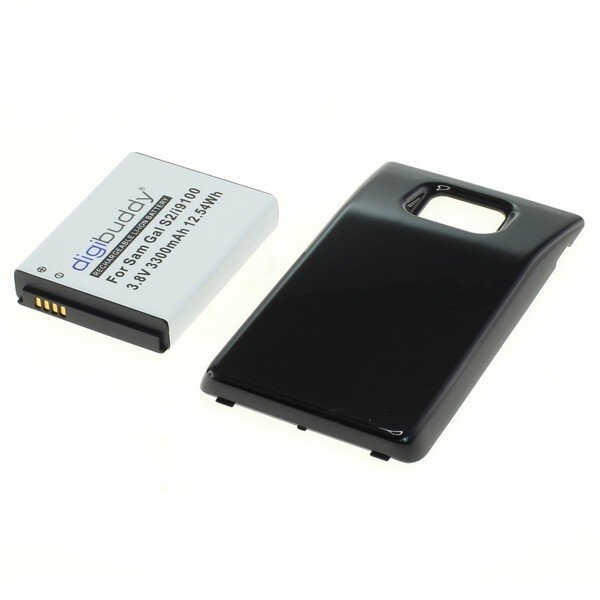 digibuddy - Ersatzakku kompatibel zu Samsung Galaxy S II I9100 - 3,7 Volt 3300mAh Li-Ion