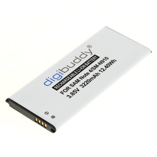 digibuddy - Ersatzakku kompatibel zu Samsung Galaxy Note 4 SM-N910 - 3,85 Volt 3220mAh Li-Ion