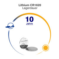 Camelion - CR1620 - 3 Volt 90mAh Lithium Knopfzelle