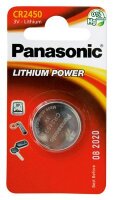 Panasonic - CR2450 - 3 Volt 620mAh Lithium