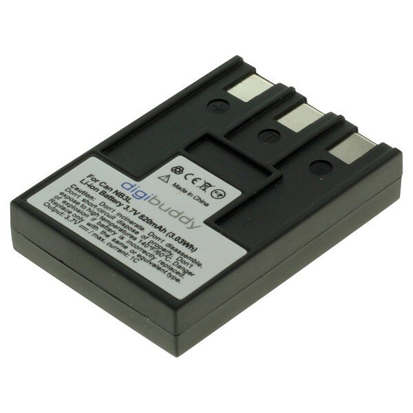 digibuddy - Ersatzakku kompatibel zu Canon NB-3L - 3,7 Volt 820mAh Li-Ion | EOL