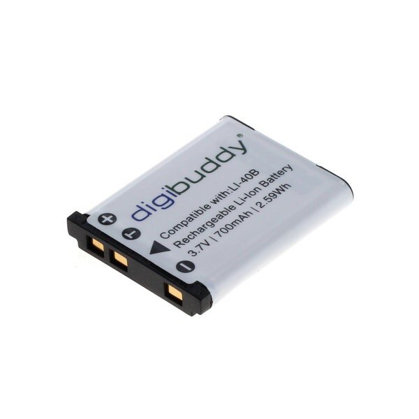 digibuddy - Ersatzakku kompatibel zu Olympus LI-40B / Nikon EN-EL10 / Fuji NP-45 - 3,7 Volt 700mAh Li-Ion