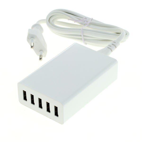 OTB - Ladeadapter USB - 8,0A 5-Port Multiadapter mit Auto-ID - weiß - EOL
