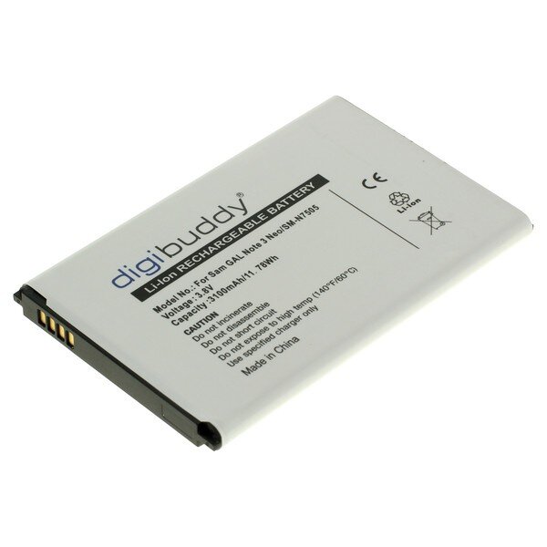 digibuddy - Ersatzakku kompatibel zu Samsung Galaxy Note 3 Neo SM-N7505 - 3,7 Volt 3100mAh Li-Ion