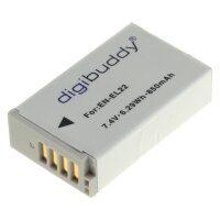 digibuddy - Ersatzakku kompatibel zu Nikon EN-EL22 - 7,4...