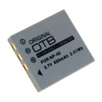 OTB - Ersatzakku kompatibel zu Fuji NP-40 / Pentax D-LI85 / Samsung SLB-0737/0837 - 3,7 Volt 650mAh Li-Ion - EOL