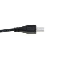 OTB - Datenkabel Micro-USB - 1,0m - langer Micro-USB Stecker - schwarz
