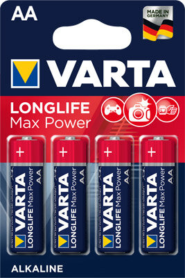 Varta - Longlife Max Power 4706 - LR6 / AA (Mignon) - 1,5 Volt AlMn - 4er Blister